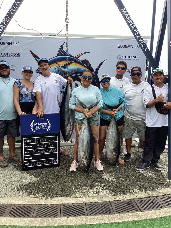 Image of a Dorado caught by carlos Bolandi on team Quepos Fishing / Moon Walker at the 2025 Tuna Thunder