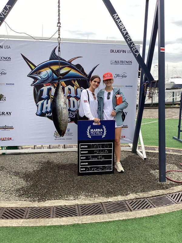 Image of a Dorado caught by Riley Steinecke on team Tejantico TakeDown / Geaux Fly at the 2025 Tuna Thunder