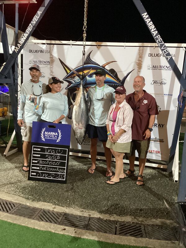 Image of a Dorado caught by Chris Cauthen on team Reel Texan Aggies / Stress Reeliever at the 2025 Tuna Thunder